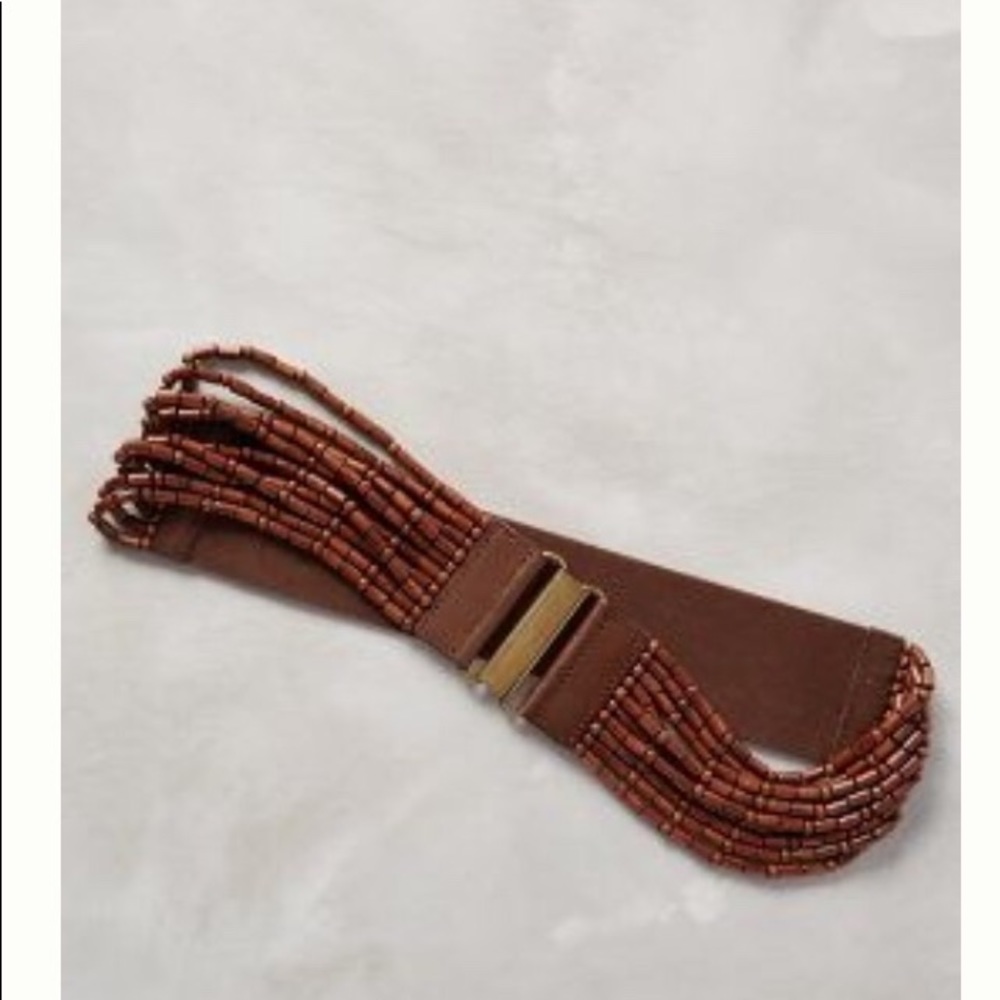 New Anthropologie beaded belt